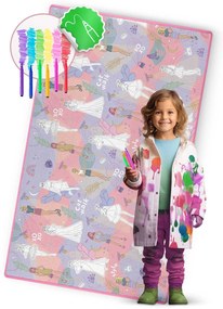 Rolovaná penová podložka na vyfarbovanie 200 x 120 x 0,3 cm Ricokids RK-343