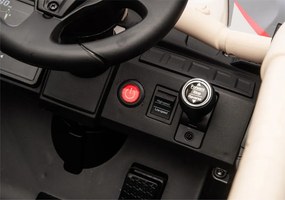 LEAN CARS Elektrické autíčko na batérie Kawasaki JS330 24V5Ah čierno-béžové
