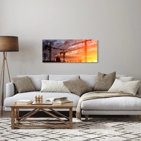 Obraz - Stavenisko (120x50 cm)