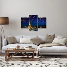 Obraz - Lampióny šťastia, Bangkok (90x60 cm)