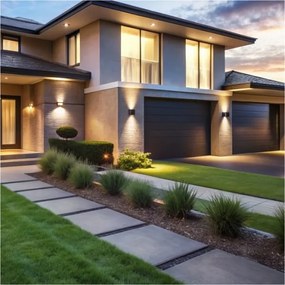 LED Vonkajšie nástenné svietidlo QUERK 2xLED/3W/230V 3000K IP54 čierna