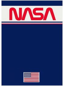 DETSKÁ FLEECOVÁ DEKA NASA 100X140 CM VZOROVANÁ