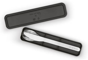 Antikoro cestovný príbor v striebornej farbe v súprave 3 ks Make &amp; Take – Brabantia