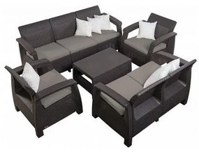 InternetovaZahrada - Záhradná zostava MODERN SUN - hnedá