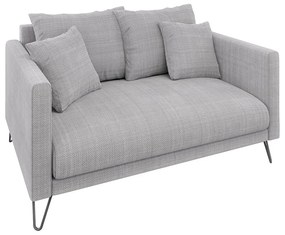 Svetlosivá ženilková pohovka 140 cm Freya – Ropez