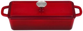 Silvercrest®  Liatinový hrniec/forma na chlieb Premium (obdĺžnikový tvar, červená)  (100393138)
