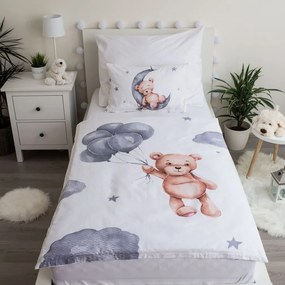 Jerry Fabrics Obliečky do postieľky 100x135 + 40x60 cm - Medvedík 02 baby