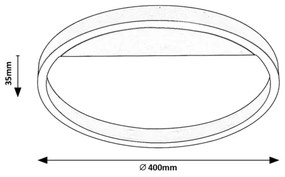 Rabalux 71309 - LED Stropné svietidlo THRIC LED/20W/230V zlaté