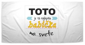 Sablio Uterák Tohle je ta Najlepšia babička na světě - 70x140 cm