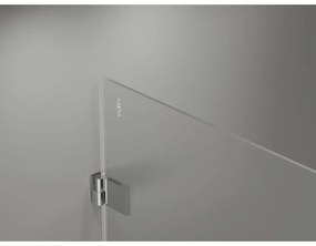 Mexen Lunar-B, výklopný sprchový kút ľavý 100 x 90 cm, 8mm číre sklo, chrómový profil, 832-100-090-01-00-L