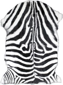 Bielo čierna dekoratívne kožušina Zebra z kozej kože - 60 * 90 * 2cm