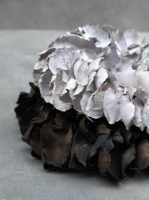 Dekoratívny veniec Palm Petal White, 40 cm
