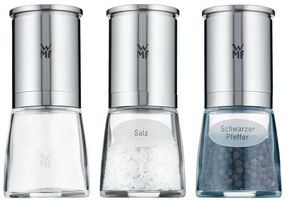 WMF - SADA 3x Mlynček na korenie DE LUXE nerez