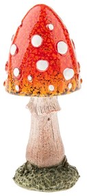 Jesenná dekoračná huba Muchotrávka, 12 cm, polyresin