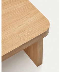 Konferenčný stolík v dekore duba v prírodnej farbe 89x62 cm Oaq – Kave Home
