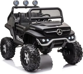 LEAN CARS Vozidlo na akumulátor Mercedes Unimog S, čierne