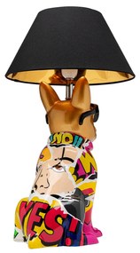Graffiti Dog stolová lampa viacfarebná
