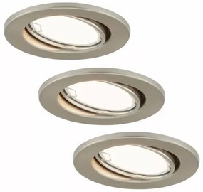 Briloner 7221-032 - SADA 3x LED Kúpeľňové svietidlo 1xGU10/3W/230V matný chróm