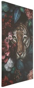 Tiger in Flower obraz na plátne viacfarebný 90x140 cm
