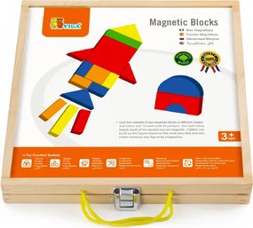 Magnetické puzzle v kufríku Viga 59687 42 ks