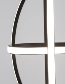 LED luster Arte 52 čierne