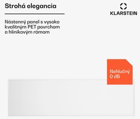 Klarstein Wonderwall 300 Smart, infračervený ohrievač, 30 x 100 cm, 300 W, týždenný časovač, IP24, biely