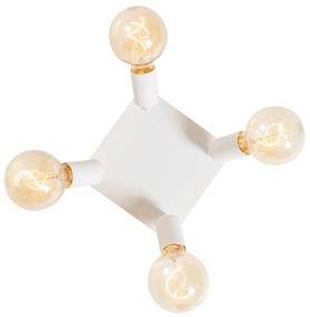 Moderné bodové svetlo biele štvorcové 4-svetlo - Facil