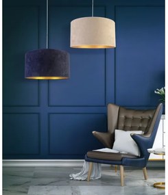 Duolla - Luster na lanku ROLLER 1xE27/40W/230V pr. 40 cm modrá