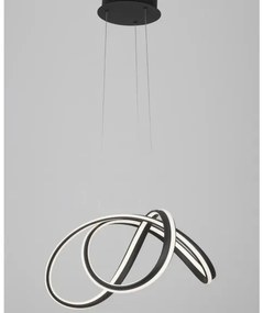 LED luster Truno 52 čierne