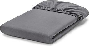 Napínacie prestieradlo z perkálu, sivé, štandardná veľkosť