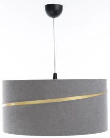 Luster na lanku SWING 1xE27/60W/230V šedá/zlatá