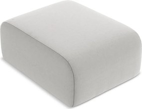 Svetlosivá zamatová podnožka Lani – Makamii