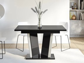 Rozkladací jedálenský stôl Lyliad II, Farby: artisan / čierna