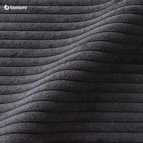 Antracitovosivá menčestrová rozkladacia rohová pohovka (variabilná) Brave Dave – Miuform