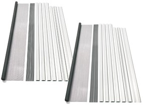 Livarno home Hliníková sieťka proti hmyzu na dvere, 1,0 x 2,1 m, biela, 2 kusy  (800003927)