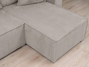 AKCIA Béžová sedacia súprava do U SMART COSARO 295x140 cm II. akosť