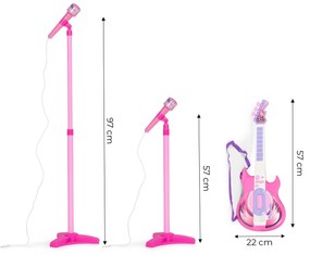 MULTISTORE Stojan na mikrofón na elektrickú gitaru pre deti mp3