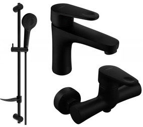 Mexen Kama DF05 sprchový set, čierna - 72504DF05-70