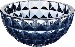 KRIŠTÁĽOVÁ MISKA BOHEMIA DIAMOND SMOKEY BLUE 280 MM