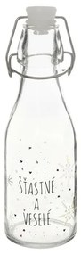 Orion Fľaša s klip uzáverom Vločka biela 0,16 l, 160 ml