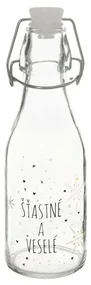 Orion Fľaša s klip uzáverom Vločka biela 0,16 l, 160 ml
