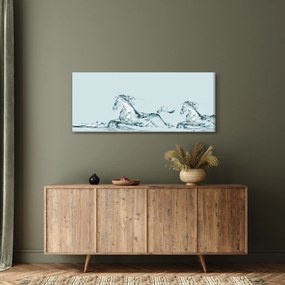 Obraz - Kone z kvapiek vody (120x50 cm)