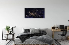 Obraz canvas sky mapa svetle 125x50 cm