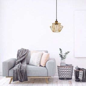 Toolight - Závesné svietidlo E27 60W APP942-1CP Set 36cm, retro zlatá, OSW-07005