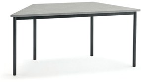 Stôl SONITUS TRAPETS, 1600x800x720 mm, linoleum - šedá, antracit