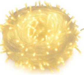 Vianočné svetielka LED záclona FLASH teplá biela 1000 LED