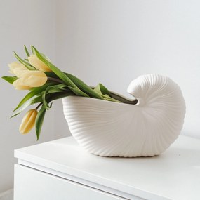 ferm LIVING Shell Pot kamenina 20x31x15 cm - 100232202