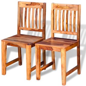 Jedálenské stoličky, 2 ks, drevený masív sheesham 243281