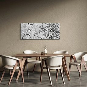 Abstraktný obraz so stromami (120x50 cm)
