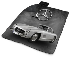 Sablio Plážová deka Mercedes-Benz 300 SL Sivé pozadie: 200x140 cm